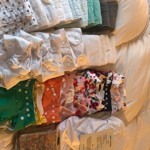 Reusable Diapers, Inserts, Wipes and Laundry Bag!